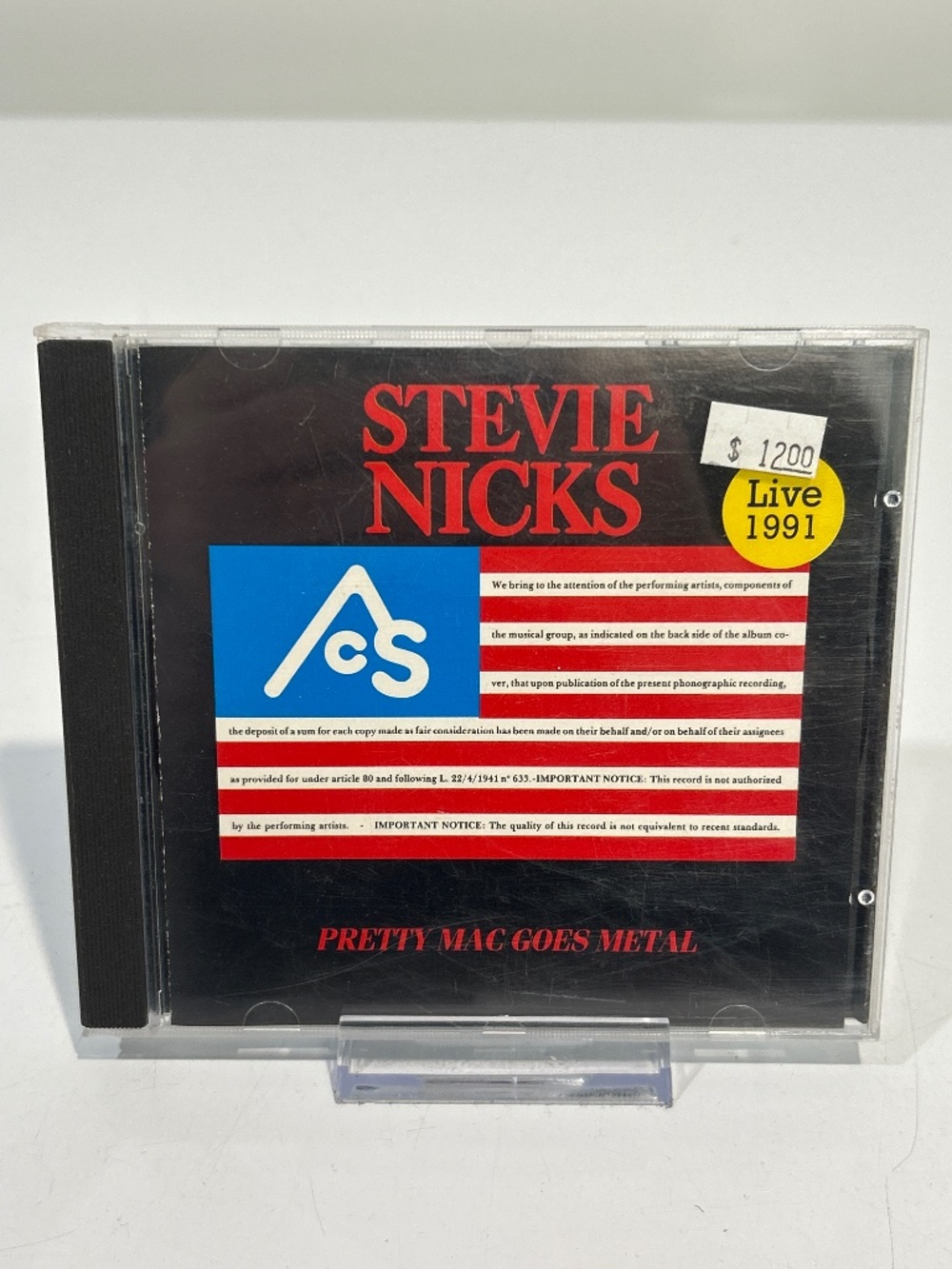 Stevie Nicks “Pretty Mac Goes Metal” CD [Pop Rock]
